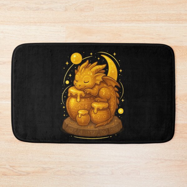 Item preview, Golden Honey Dragon – Mystical Bee-Dragon Art designed and sold by ezsketch25.