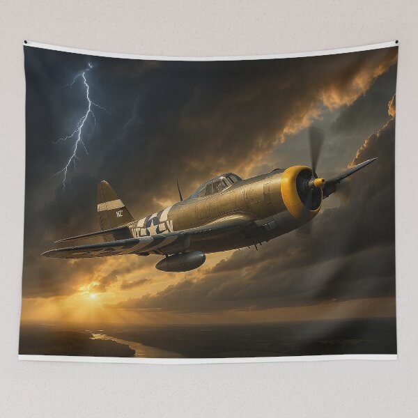 Item preview, P-47 Thunderbolt Strikes Through the Storm designed and sold by Skyframe Aviation.