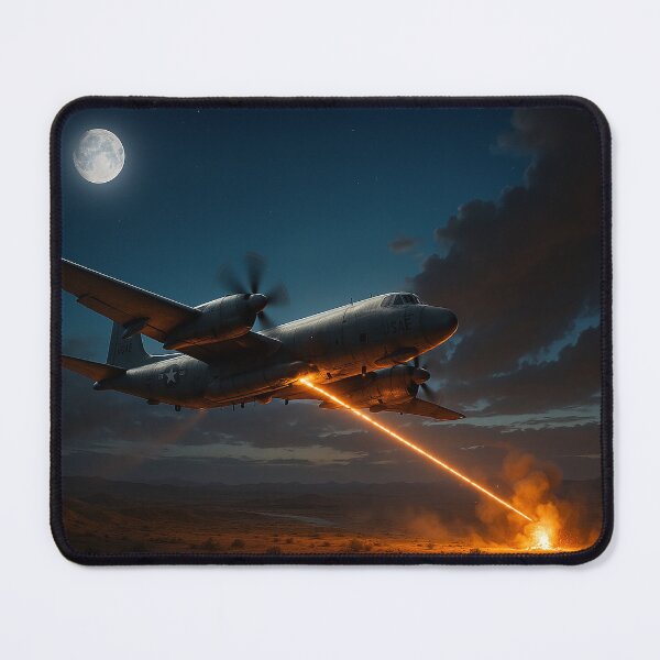 Item preview, AC-130 Gunship Unleashing Fire at Night designed and sold by Skyframe Aviation.
