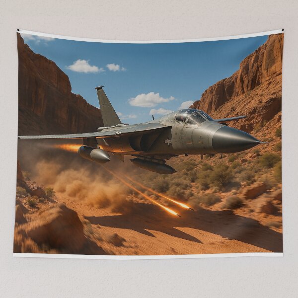 Item preview, F-111 Aardvark Blazing Through the Canyon designed and sold by Skyframe Aviation.