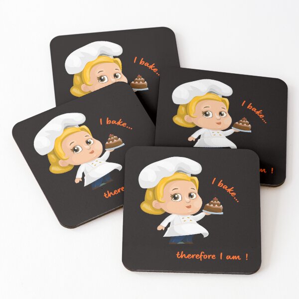 Item preview, I Bake... therefore I am ! designed and sold by JenGo Creative.