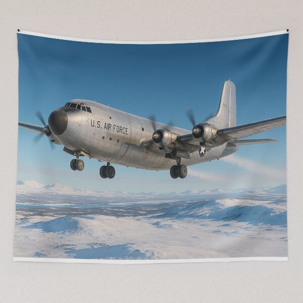 Item preview, C-124 Globemaster II Over Arctic Tundra designed and sold by Skyframe Aviation.