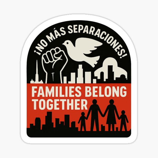 Item preview, Families Belong Together Stickers and Apparel designed and sold by zkerzner.