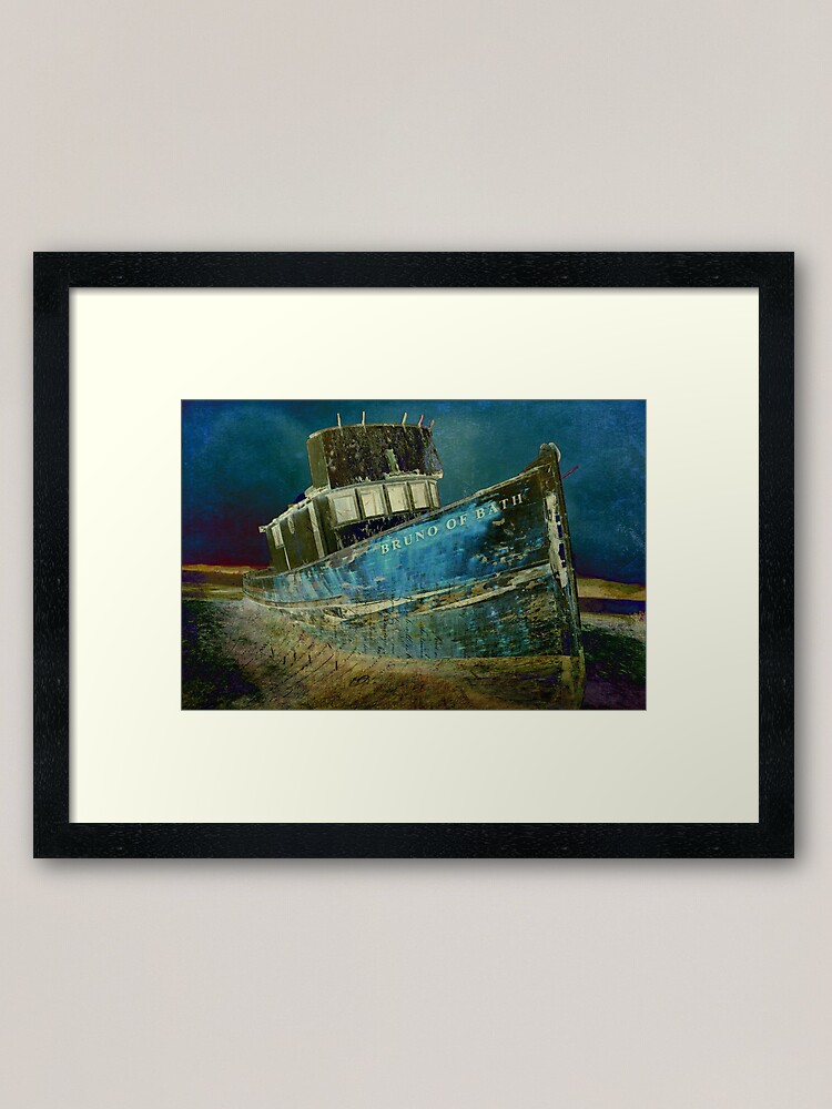 Alternate view of Midnight Shipwreck Framed Art Print