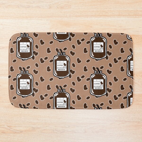 Item preview, Coffee iv blood bag (pattern) designed and sold by ashyssciencedesigns.