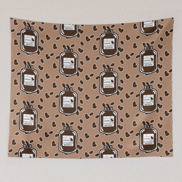 Item preview, Coffee iv blood bag (pattern) designed and sold by ashyssciencedesigns.