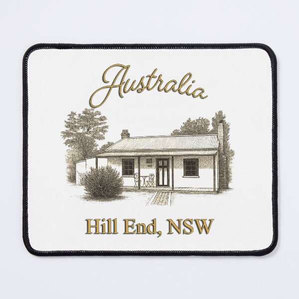 Item preview, Australian Landscapes - Hill End, NSW - Hill End Pines Cottage Sketch designed and sold by Michael van der Hoorn.