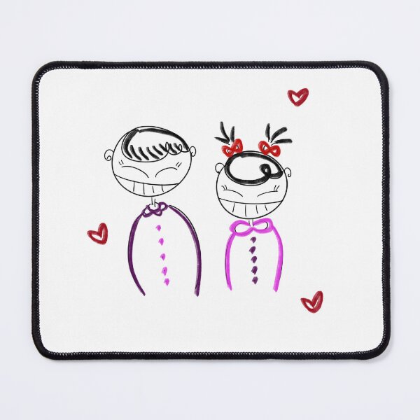 Item preview, Ribbon Dolls – Quiet Love & Connection Sticker designed and sold by happydodoland.