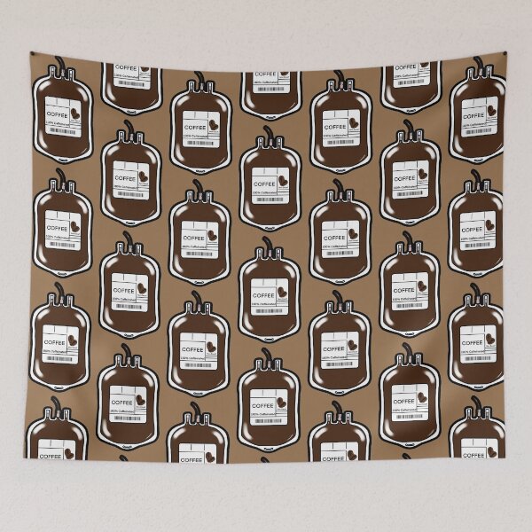 Item preview, Coffee iv blood bag  designed and sold by ashyssciencedesigns.