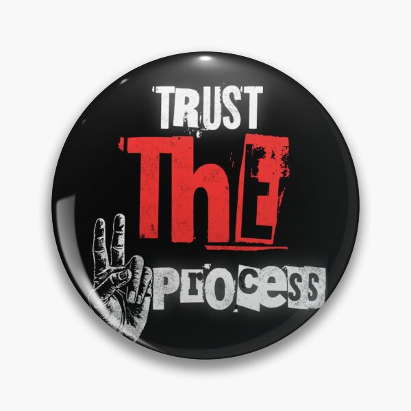Item preview, Trust The Process – Bold Motivational Typography Art designed and sold by RolandArts.