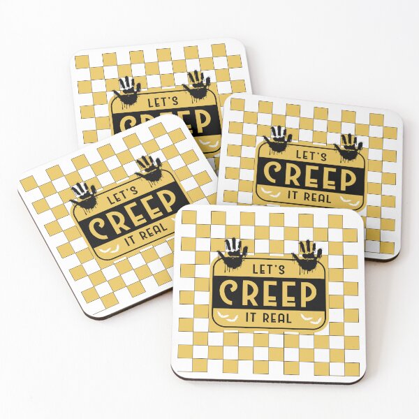 Item preview, Retro Checkerboard Let's Creep It Real | Groovy Bold Halloween Typography Design Classic T-Shirt – Graphic for T-Shirts, Stickers, Posters, and More designed and sold by LeoraAtelier.