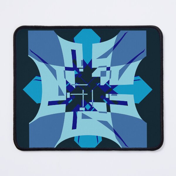 Item preview, Shades of Blue Floral Abstract designed and sold by ElasticPixels.