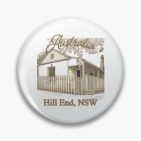 Item preview, Australian Landscapes - Hill End, NSW - Sydney Hotel Cottage Sketch designed and sold by Michael van der Hoorn.