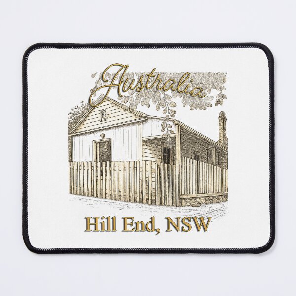 Item preview, Australian Landscapes - Hill End, NSW - Sydney Hotel Cottage Sketch designed and sold by Michael van der Hoorn.