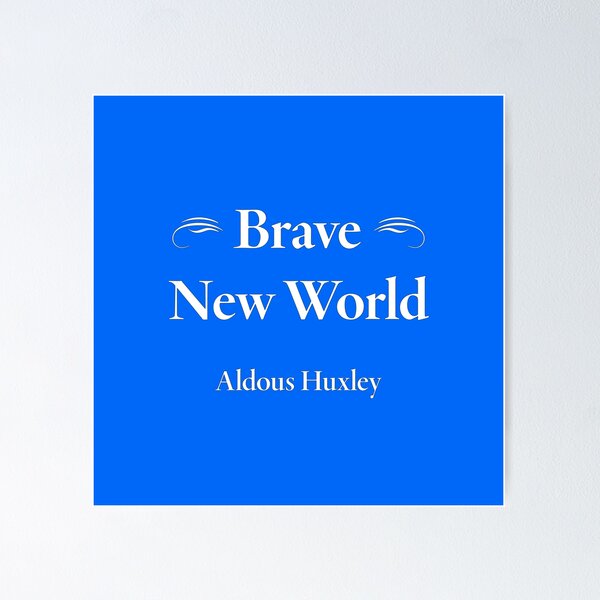 Item preview, Aldous Huxley, Brave New World designed and sold by CharlottePlaceArt.