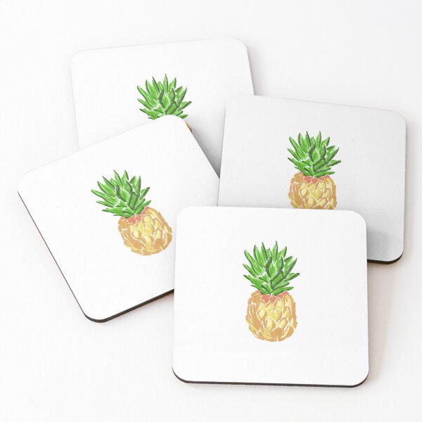 Item preview, Tropical Pineapple – Hand-painted Fruit designed and sold by happydodoland.