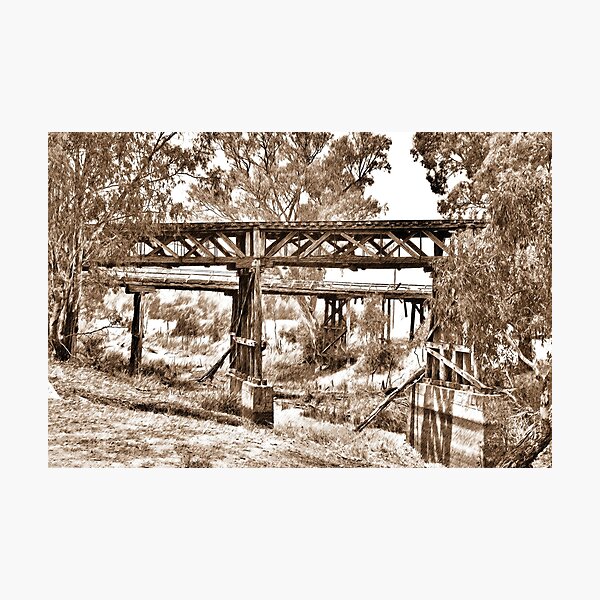 Item preview, Prince Alfred Bridge Gundagai designed and sold by Yolanda Caporn Art.