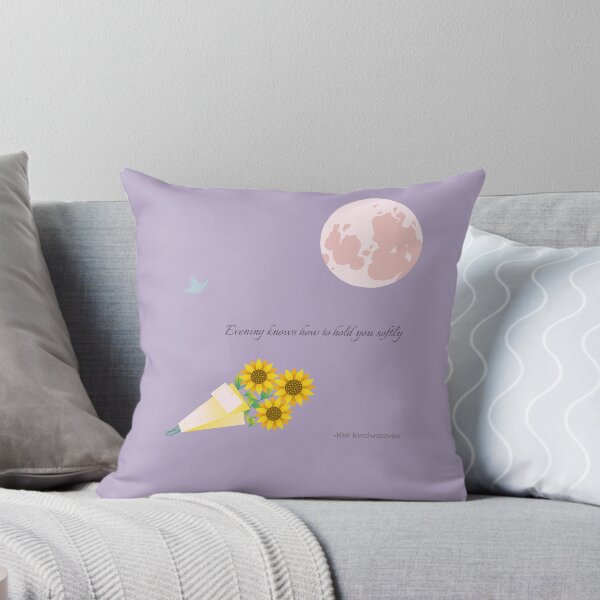 Aperçu de l'œuvre Evening Knows – Fleur de nuit minimaliste et citation | KW KindWaves créée et vendue par KWkindwaves.