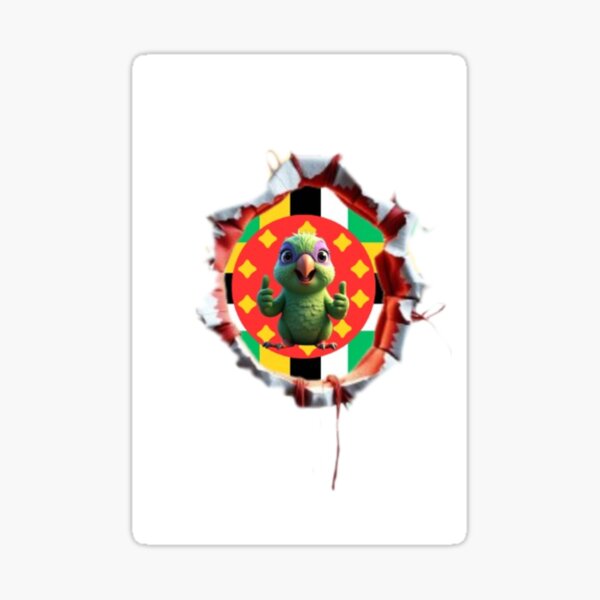 Item preview, Dominica flag designed and sold by Islandflowers.
