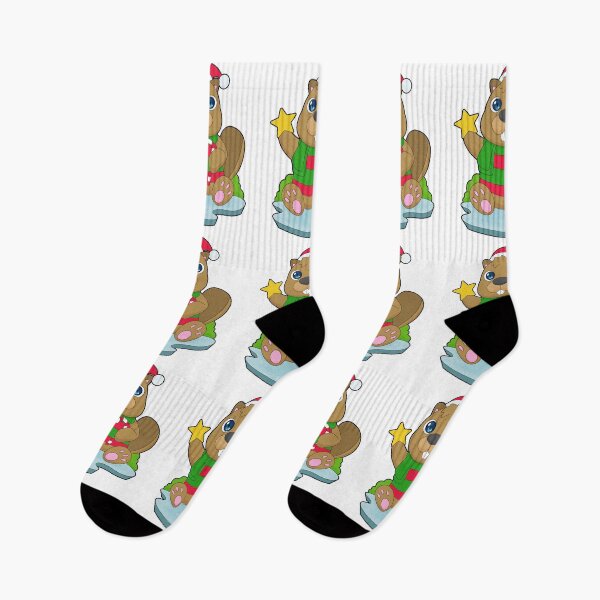 Item preview, Beaver Christmas Candy cane designed and sold by Snabdesign84.