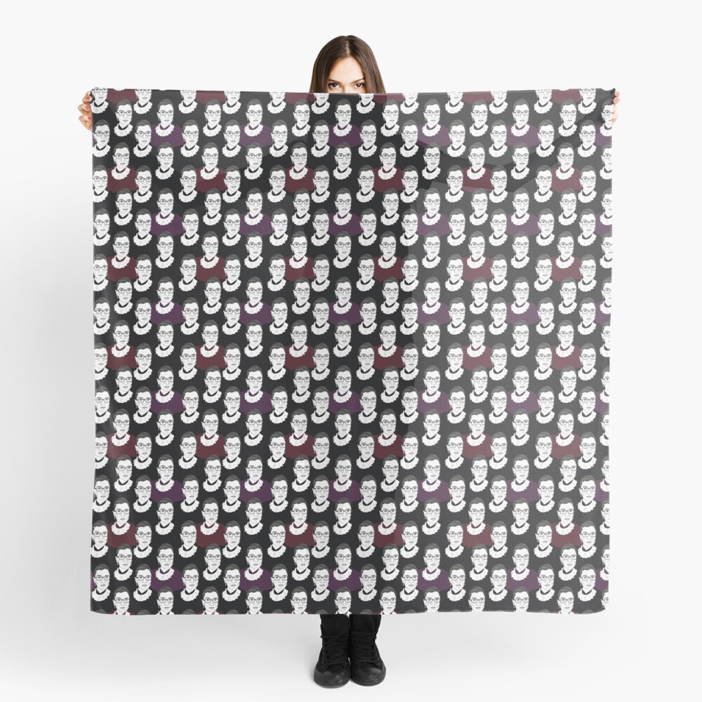 Ruth Bader Ginsburg Pattern Scarf