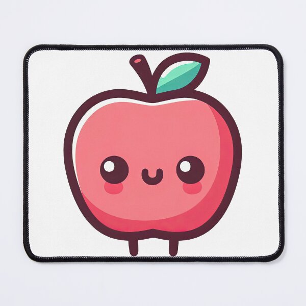 Item preview, Cute Kawaii Apple Cartoon Character Illustration designed and sold by ArtfulWeave.
