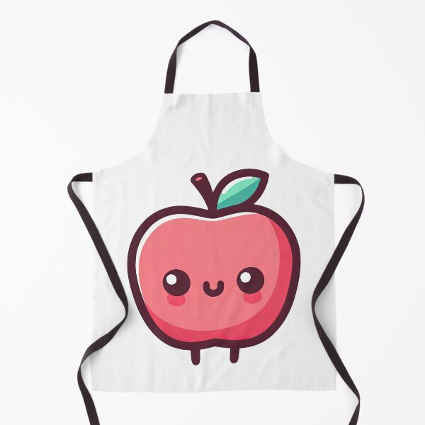 Item preview, Cute Kawaii Apple Cartoon Character Illustration designed and sold by ArtfulWeave.
