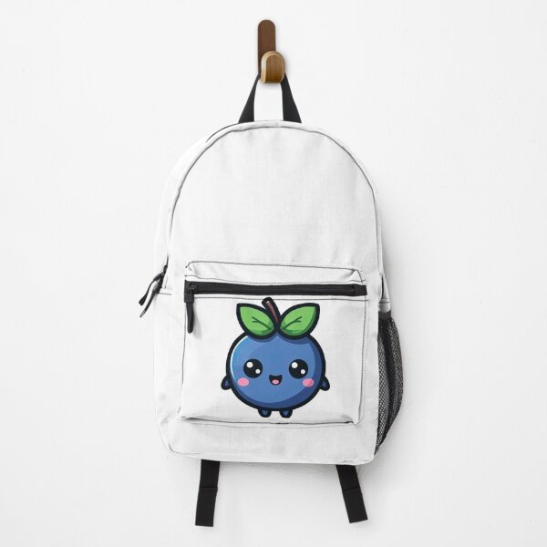 Item preview, Happy Kawaii Blueberry Cartoon Fruit Character designed and sold by ArtfulWeave.
