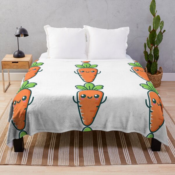 Item preview, Cute Kawaii Carrot Cartoon Character Design designed and sold by ArtfulWeave.