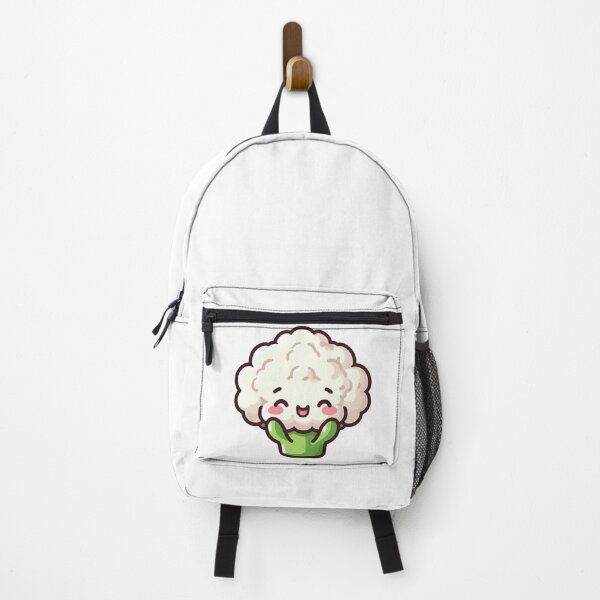 Item preview, Smiling Kawaii Cauliflower Cartoon Vegetable Character designed and sold by ArtfulWeave.