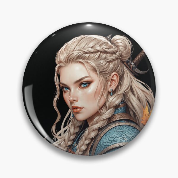 Item preview, Viking barbarian warrior woman - Valkyrie designed and sold by Danh Style.