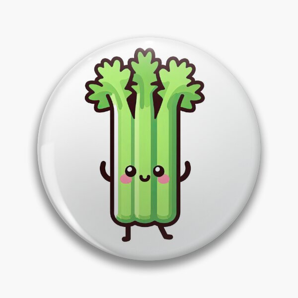 Item preview, Adorable Kawaii Celery Cartoon Character Illustration designed and sold by ArtfulWeave.