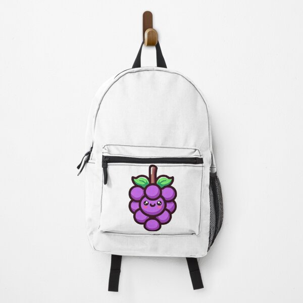 Item preview, Happy Kawaii Grape Cluster Cartoon Fruit Design designed and sold by ArtfulWeave.