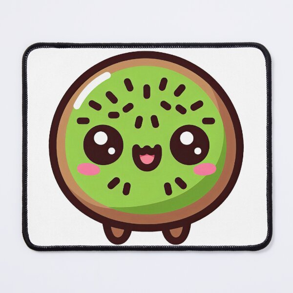 Item preview, Smiling Kawaii Kiwi Cartoon Fruit Character designed and sold by ArtfulWeave.