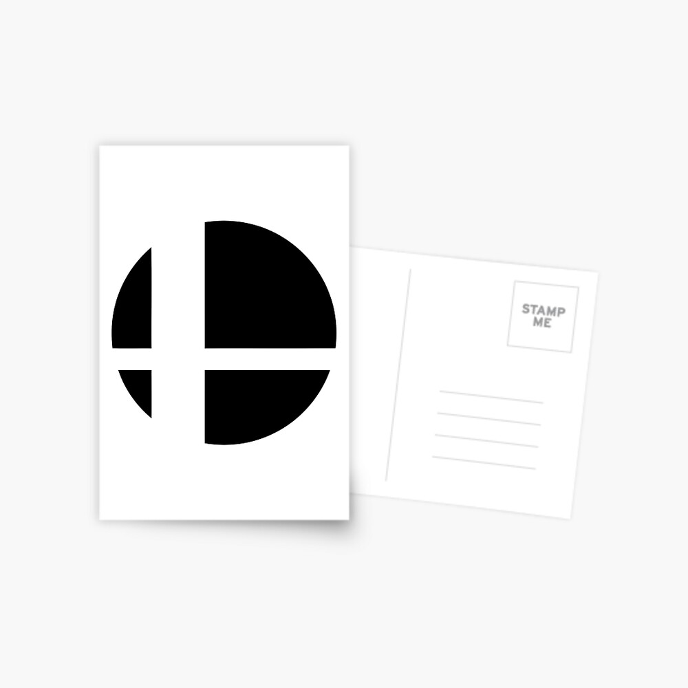 super smash bros ultimate logo greeting card by zac redbubble redbubble
