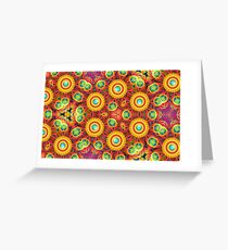 colors violet blue design digital abstraction seamless colorful repeat pattern Greeting Card