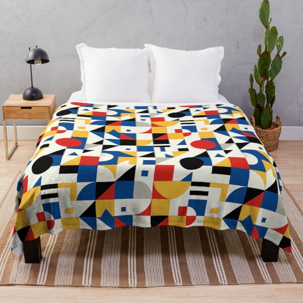 Item preview, Bauhaus Geometric Grid Art – Dynamic Remix designed and sold by SUNAGIMO9999.