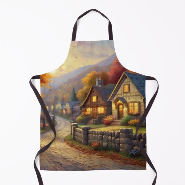 Item preview, Painted Paths of the Autumn Village designed and sold by BlareBlare.