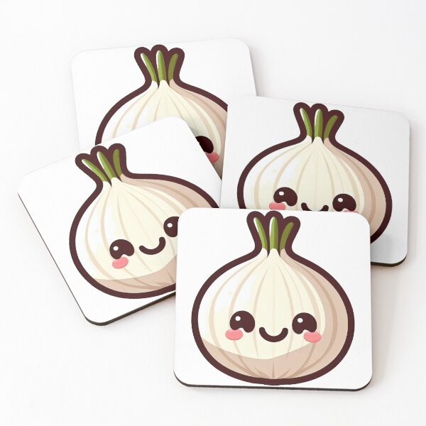 Item preview, Cute Kawaii Onion Cartoon Vegetable Character designed and sold by ArtfulWeave.