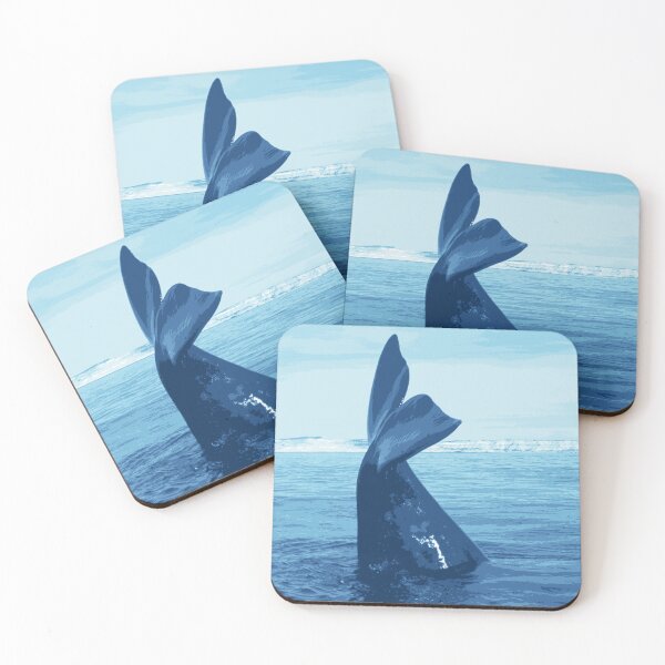 Item preview, In a sea of whales, right whale tail fin designed and sold by Tistarabis.