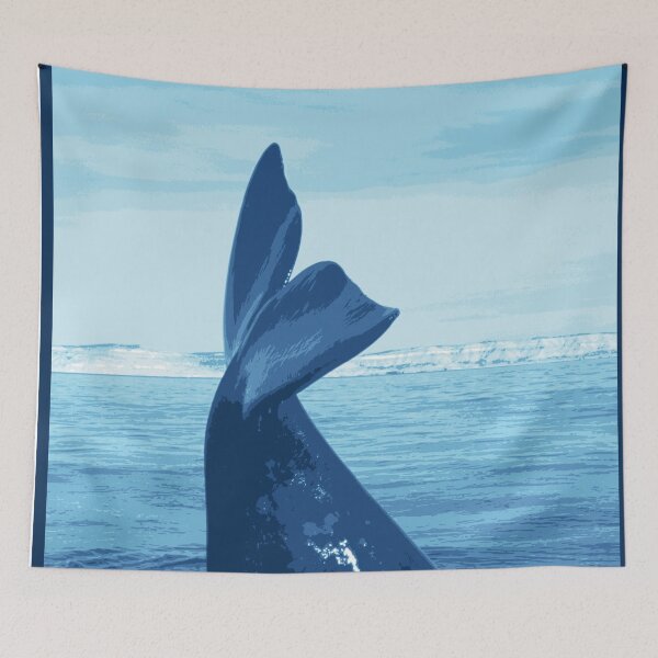 Item preview, In a sea of whales, right whale tail fin designed and sold by Tistarabis.
