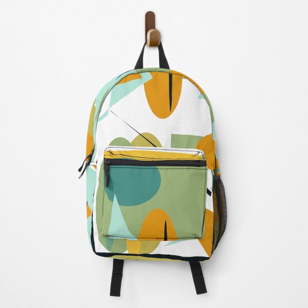 Item preview, Geometric Abstract in Orange, Aqua and Turquoise designed and sold by Jessielee72.