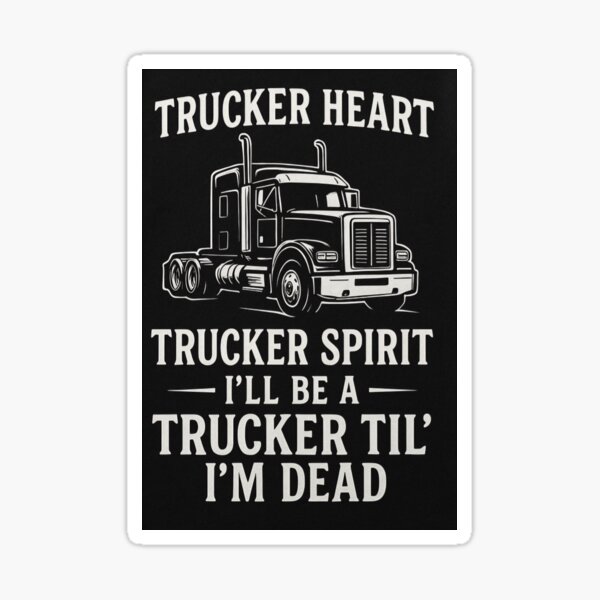 Item preview, Trucker Heart Trucker Soul designed and sold by Becooldesing.