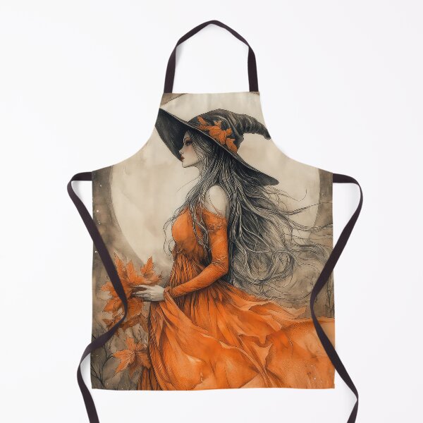 Item preview, Orange Autumn Witch designed and sold by thewandswant.