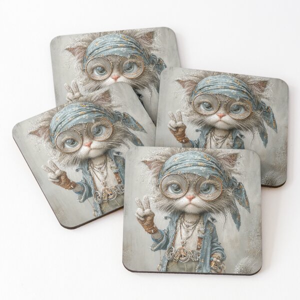Item preview, Cool Hippy Cat designed and sold by thewandswant.