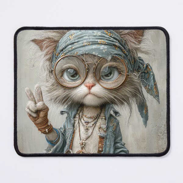 Item preview, Cool Hippy Cat designed and sold by thewandswant.