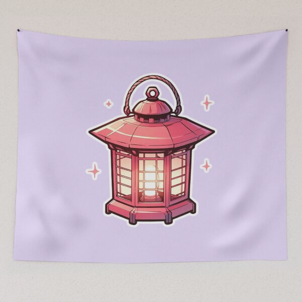 Item preview, Pink Anime Lantern – Kawaii Manga Style | Japanese Festival Light designed and sold by Sugar Wisdom .