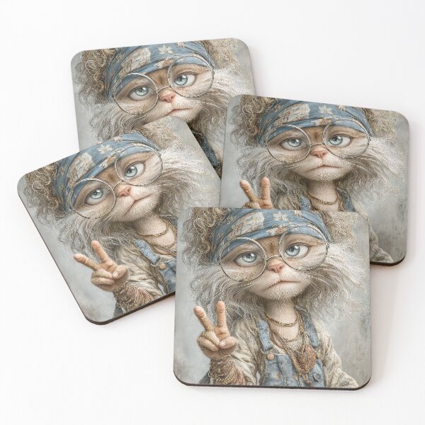 Item preview, Cool Hippy Cat designed and sold by thewandswant.