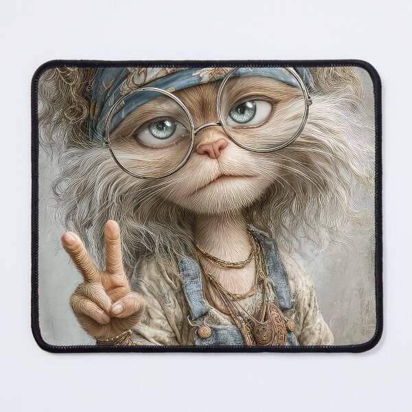Item preview, Cool Hippy Cat designed and sold by thewandswant.