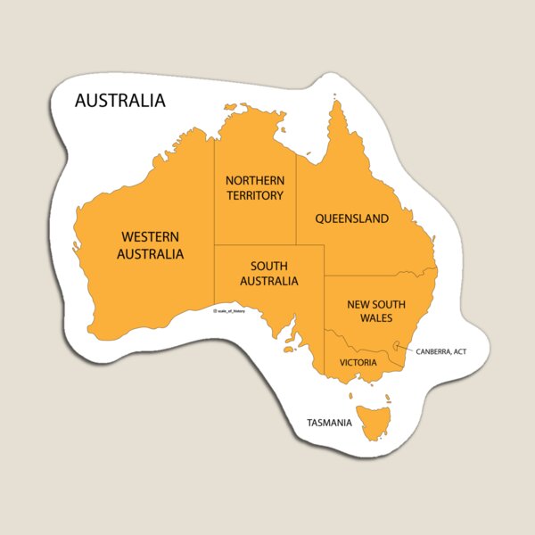Item preview, Australian States designed and sold by History & Spec Bio.